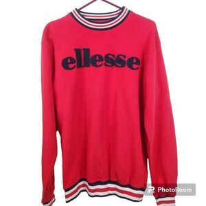 Ellesse Mens Long Sleeve Crewneck Pullover Sweatshirt Size Small